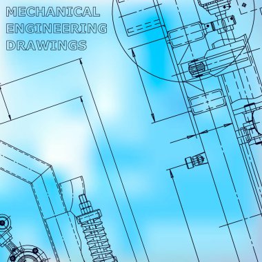 Plan, Kroki. Vektör illüstrasyon. Kapak. Kurumsal kimlik. Mavi