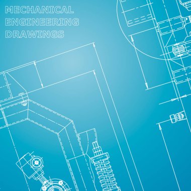 Plan, Kroki. Vektör illüstrasyon. Kapak, el ilanı. Kurumsal kimlik. Mavi ve beyaz