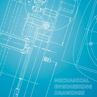 Plan, Kroki. Vektör mühendisliği illüstrasyon. Kurumsal kimlik. Kapak, el ilanı. Mavi ve beyaz