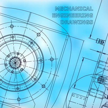 Plan, Kroki. Vektör mühendisliği illüstrasyon. Mavi Kapak, el ilanı, afiş, arka plan