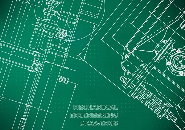 Απεικόνιση Διανύσματος Σύστημα Σχεδιασμού Βοήθεια Υπολογιστή Δημιουργία Οργάνων Ανοιχτό Πράσινο — Διανυσματικό Αρχείο
