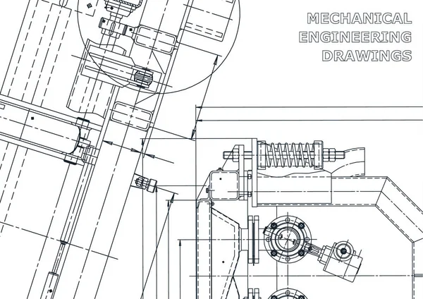 Szkicu Ilustracja Inżynierii Wektorowej Okładka Ulotka Baner Tło Rysunki Tworzenia — Wektor stockowy