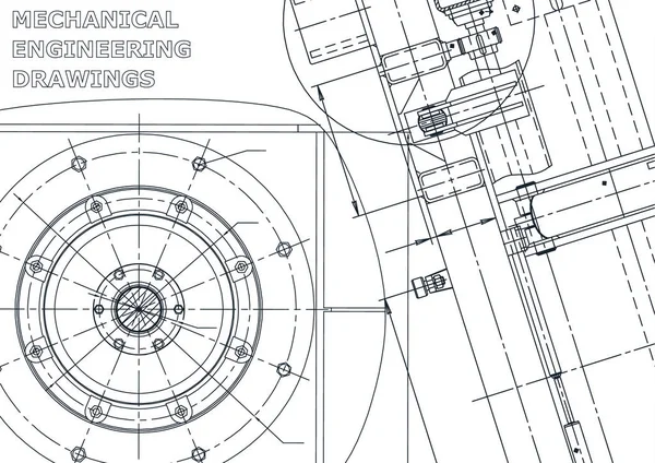 Deckel Vektor Engineering Illustration — Stockvektor