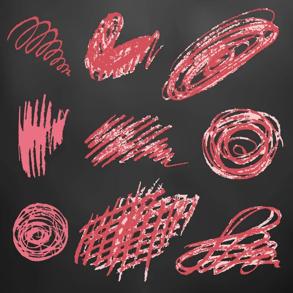 Sevimli çocuk çizimi. Simgeler, işaretler, semboller, iğneler