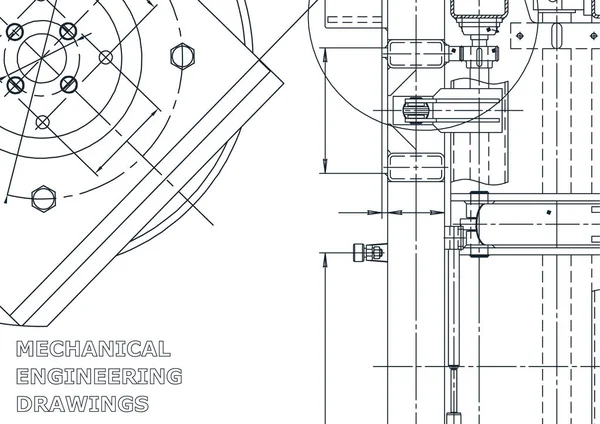 Ilustração Engenharia Vetorial Desenho Fabricação Instrumentos Sistema Design Assistido Por —  Vetores de Stock