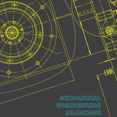 Blueprint. Vektör mühendisliği illüstrasyon. Gri Kapak, el ilanı. Kurumsal Kimlik