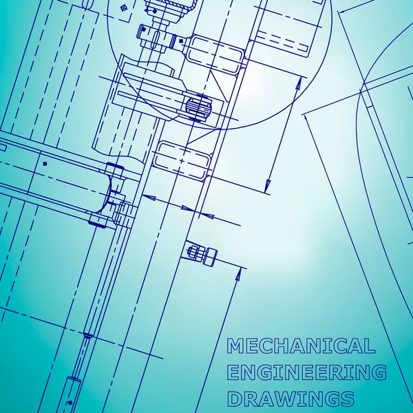 Plan Directeur Illustration Vectorielle Fond Bleu Clair Dessins Fabrication Instruments — Image vectorielle