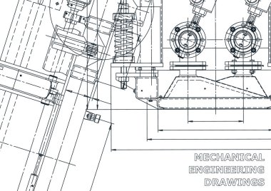 Çizim. Vektör mühendisliği illüstrasyon. Bilgisayar destekli tasarım sistemleri. Alet yapımı çizimler. Makine mühendisliği çizimi. Teknik çizimler, arka planlar. Plan, anahat, plan
