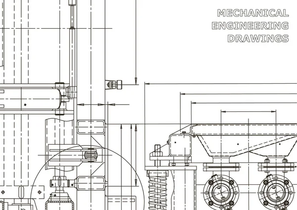 Fundos Abstratos Técnicos Fabricação Instrumentos Mecânicos Ilustração Técnica Plano Acção —  Vetores de Stock