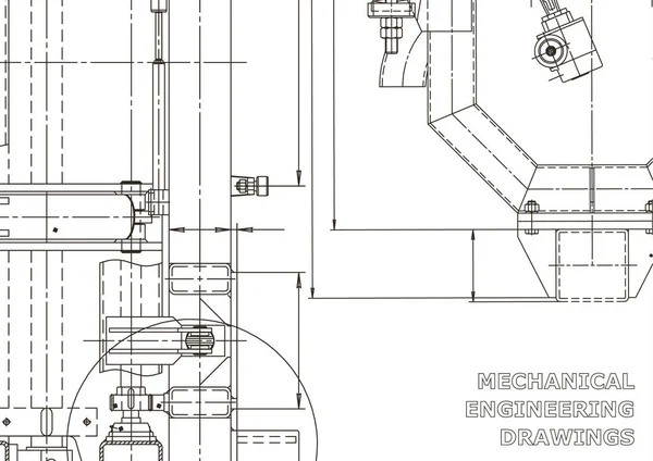 Technische Abstrakte Hintergründe Mechanischer Instrumentenbau Technische Illustration Blaupause Einband — Stockvektor