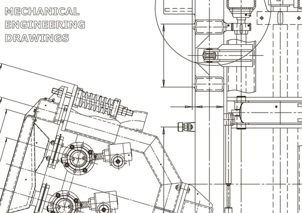 Industria Construcción Máquinas Dibujos Para Hacer Instrumentos Sistemas Diseño Asistido — Archivo Imágenes Vectoriales