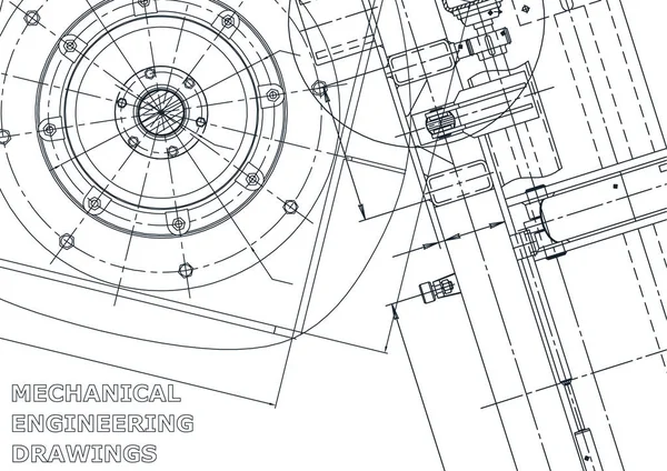 Cubierta Ilustración Ingeniería Vectorial Plano Volante Pancarta Fondo Dibujos Para — Archivo Imágenes Vectoriales