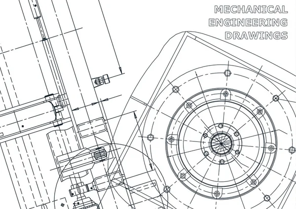 Ilustración de ingeniería vectorial. Cubierta, volante, banner, fondo — Archivo Imágenes Vectoriales