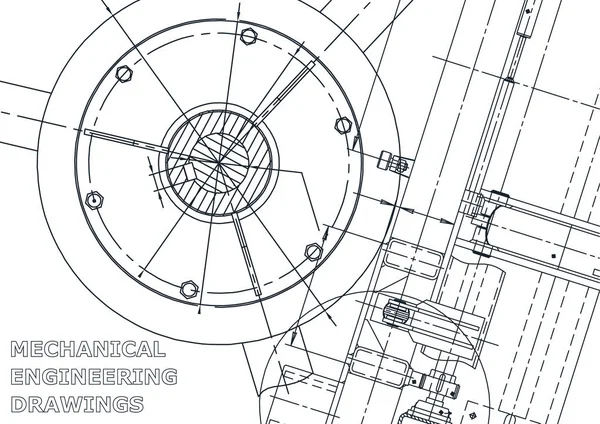 Cubierta Volante Pancarta Ilustración Ingeniería Vectorial Plano Fondo Dibujos Para — Vector de stock
