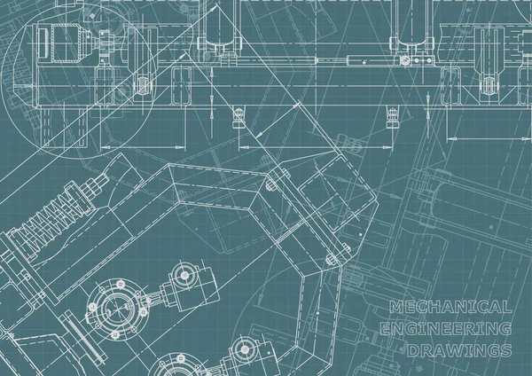 Tożsamość korporacyjna, plan, szkic. Ilustracje techniczne, tła — Wektor stockowy