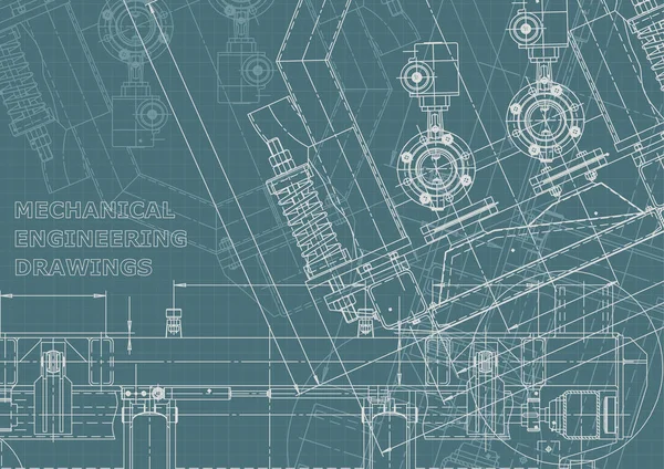 Corporate Identity, Plan, Skizze. technische Abbildungen, Hintergründe — Stockvektor