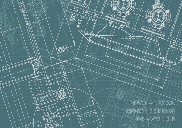 Tożsamość korporacyjna, plan, szkic. Ilustracje techniczne, tła — Wektor stockowy