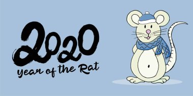 Mutlu Yıllar 2020. Banner, el ilanı, Mutlu Yıllar