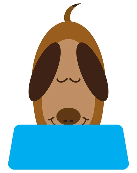 Σκύλος Cartoon που τρώει — Διανυσματικό Αρχείο