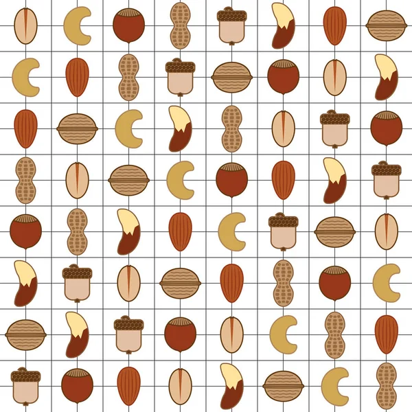 混合的坚果 — 图库矢量图片