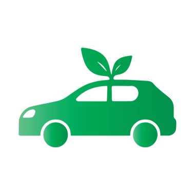 Gelecekçi çevre dostu araç logosu tasarımı doğayla sürdürülebilir dengeyi vurguluyor