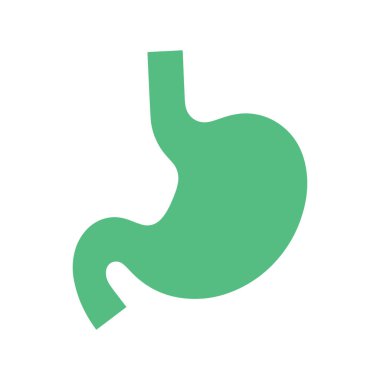 Çocukların sağlık eğitimi için komik bir mide maskotu.