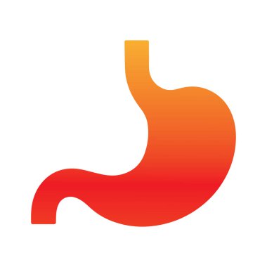 Modern Yeşil Mide Vektörü Beslenme ve Tıbbi Kampanya Sembolü