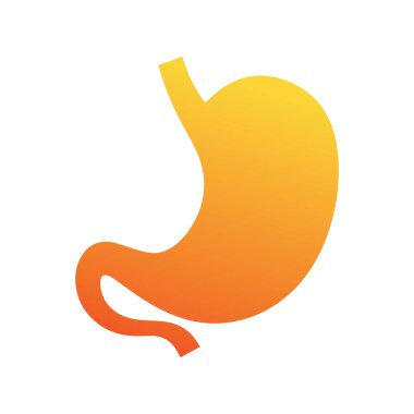 Profesyonel Mide İllüstrasyonu Sağlık ve Sindirim Sağlığı Markası Sembolü