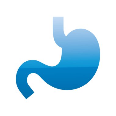 Sağlık ve Sindirim Sağlığı Bilinci İçin Modern Basit Mide Logosu