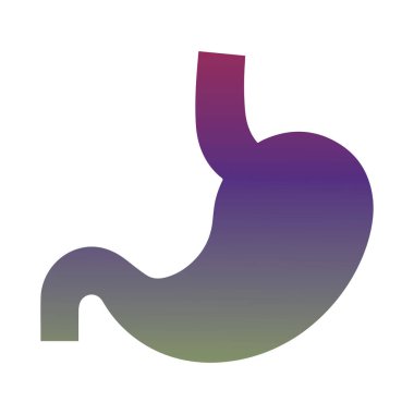 Sindirim Sağlığı Bilinci Kampanyası için Yaratıcı Modern Mide İllüstrasyonu