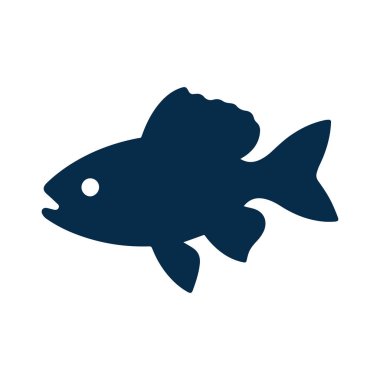 Modern balık silueti logosu deniz ürünlerini, deniz ürünü yaşam tarzını ve eko markalaşmayı temsil ediyor.