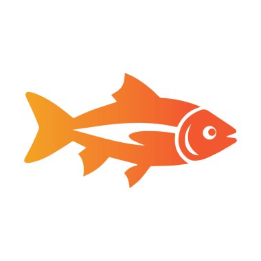 Deniz yaşamı ve su kültürü kimliğini simgeleyen en az balık silueti çizimi