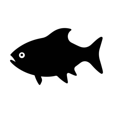 Ekolojik markalaşma ve deniz ürünleri kimliği için en şık balık silueti siyah logo tasarımı