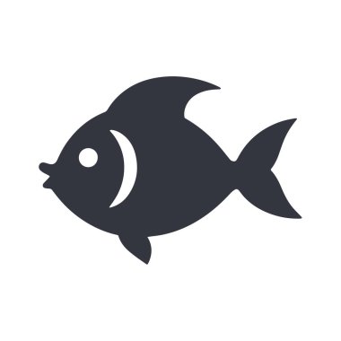 Modern balık vektörü soyut tasarım Su, doğa ve okyanus yaban hayatı tarımını sembolize ediyor