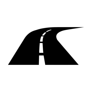 Profesyonel modern otoyol logosu hız ve gelecekteki büyümeyi temsil ediyor