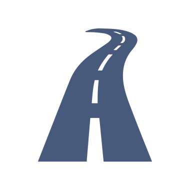 Soyut profesyonel otoyol logosu tasarımı ve temiz marka kimliği