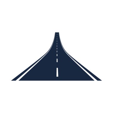 Marka taşımacılığı ve altyapı şirketi için modern stil otoyol logosu