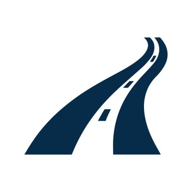 Gelişimini ve yenilikçi tasarımını gösteren dairesel fütüristik otoyol logosu