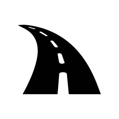 Hızlı kalkınma yolculuğunu temsil eden gelecekteki büyüme otoyolu logosu sembolü