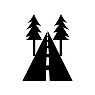 Zarif fütüristik kavisli yol logosu yukarı doğru markalaşmayı gösteriyor