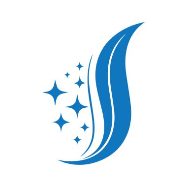 Güvenlik, temizlik ve lekesiz çevreyi temsil eden eldivenli minimal temizlik logosu