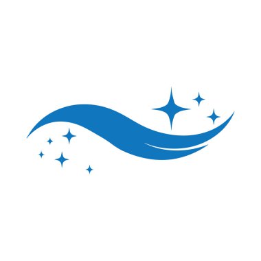 Zarif minimum sis logosu lekesiz temizlik ve profesyonel sağlık hizmetlerini sembolize ediyor.