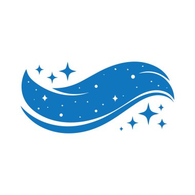 Temizlik bezi logosu silme, hijyen ve tertemiz ev temizliğini temsil ediyor.