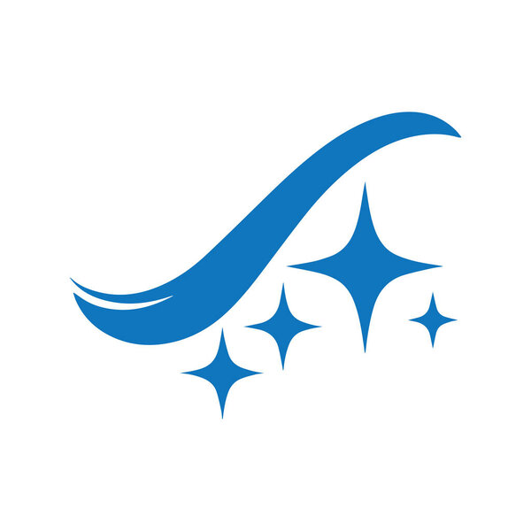 Логотип чистки окон, представляющий чистоту, гигиену и безупречную уборку