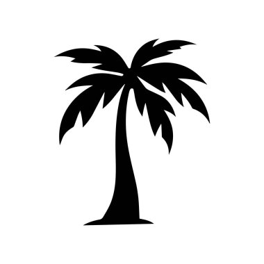 Tropik palmiye ağacı logosu doğayı, eko turizmi ve egzotik geri çekilmeyi temsil ediyor.