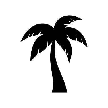 Modern tatil köyü, kaplıca ve kıyı moda mağazası için en küçük ince palmiye logosu mükemmel