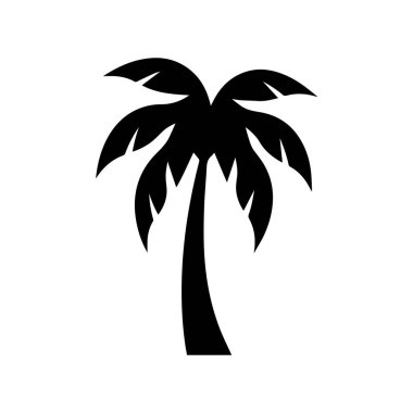 Gevşemeyi, doğayı ve yaz esinlenmesini temsil eden asgari tropikal palmiye simgesi