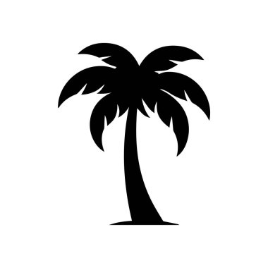 Modern seyahat yaşam tarzını ve yaz kaçışlarını temsil eden yaratıcı palmiye ağacı sembolü
