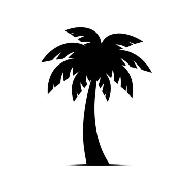Uzun kıvrımlı palmiye ağacı tasarımı ada kaçışını ve tropikal maceraları simgeliyor.