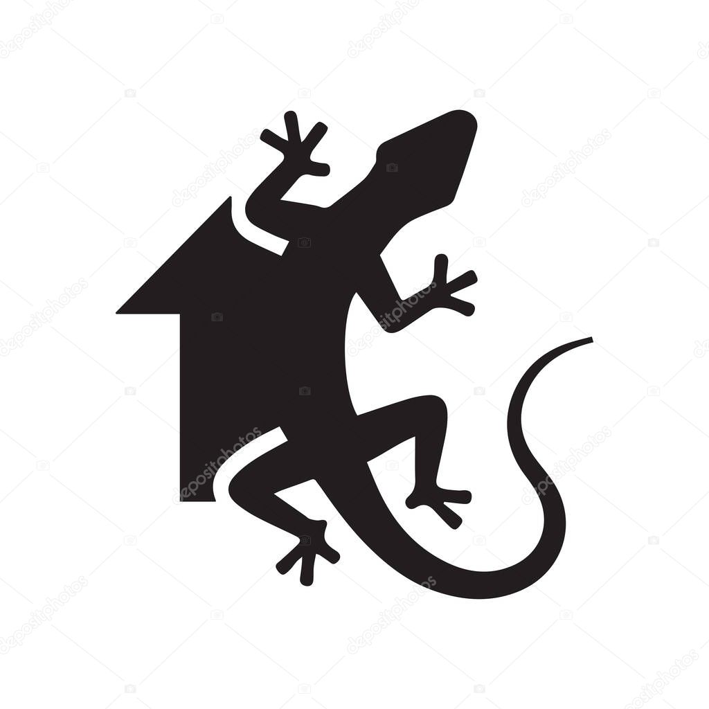 Stylish gecko home logo perfect for eco-friendly housing and sustainable brands